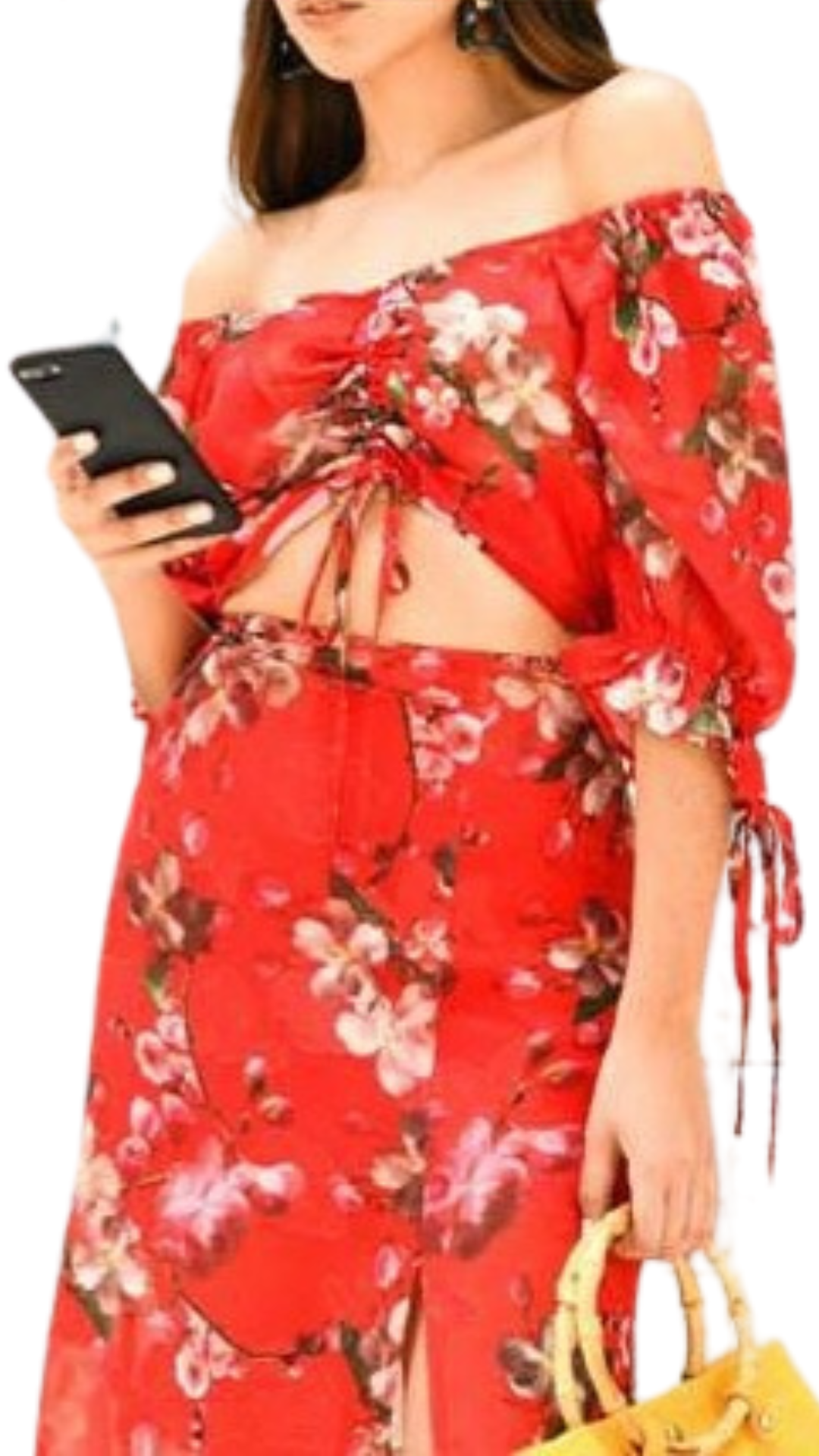 Crop Top Estampado Floral