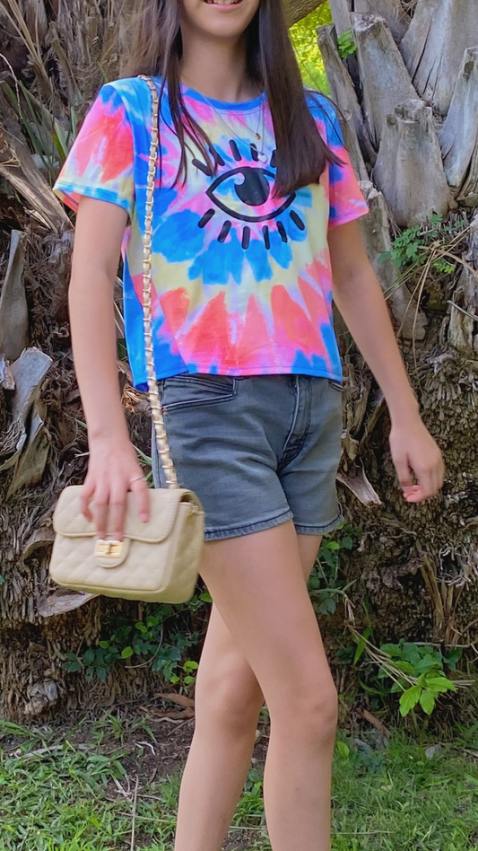 Tie Dye Eye - Girls T-Shirt