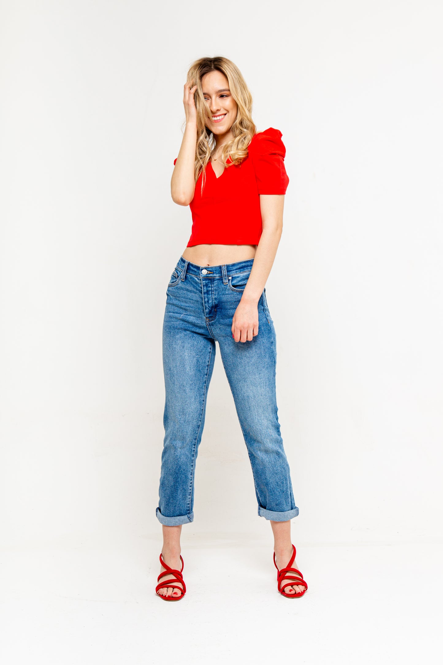 Crop Top Lucía Rojo