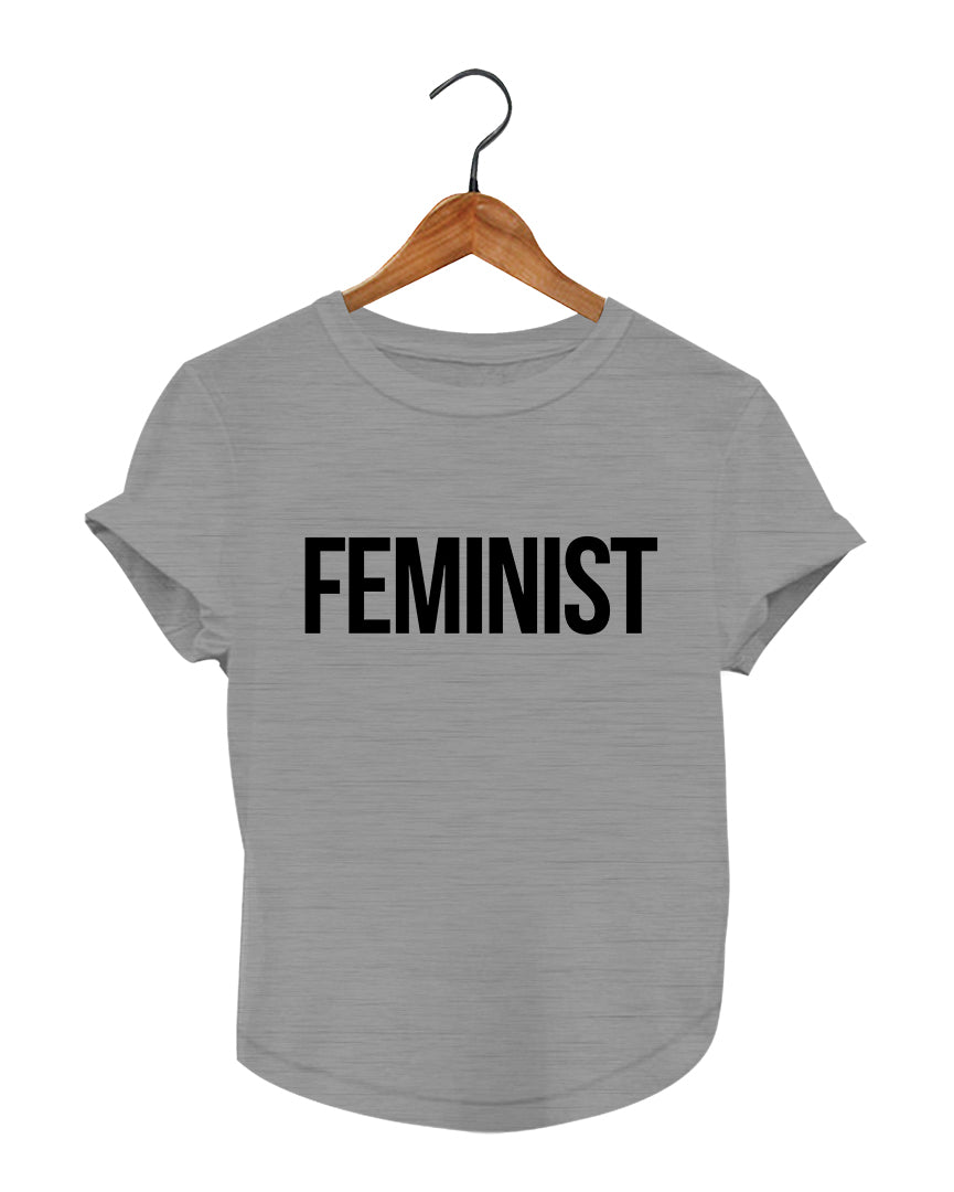 Feminist Graphic Tee Gris