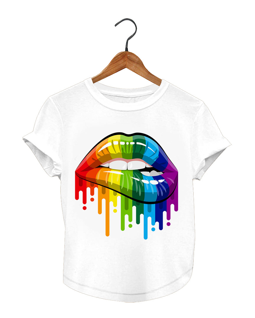 Rainbow Pride Lips Graphic Tee