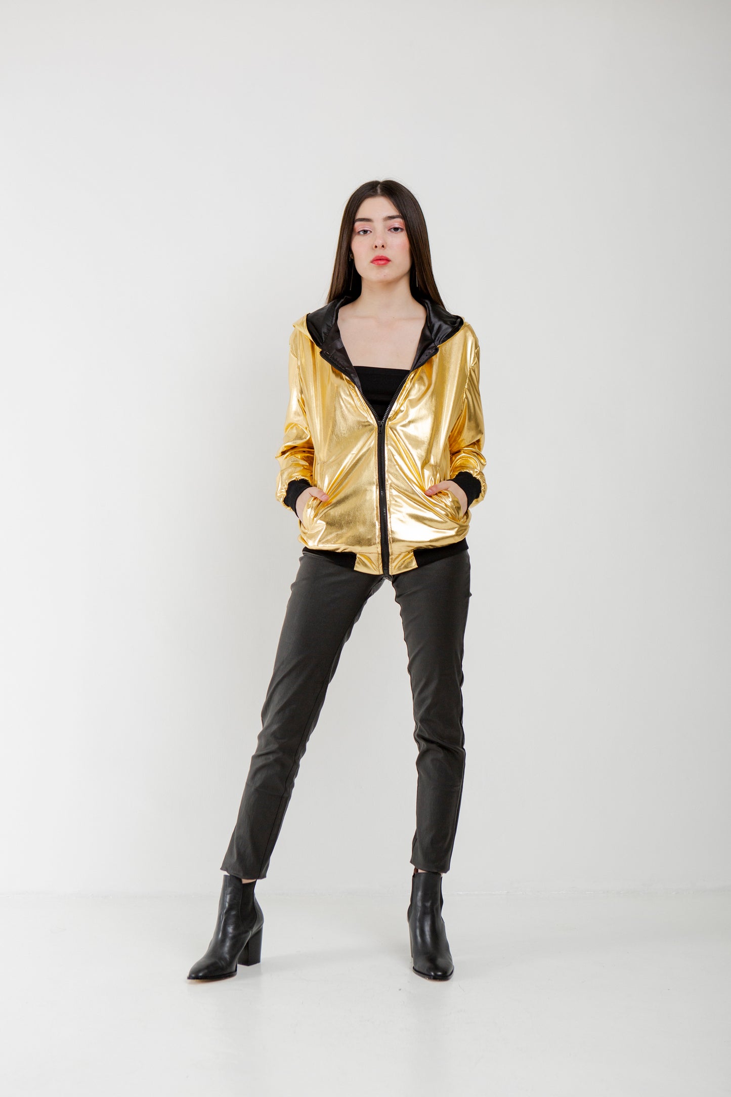 Gold Bomber Jacket