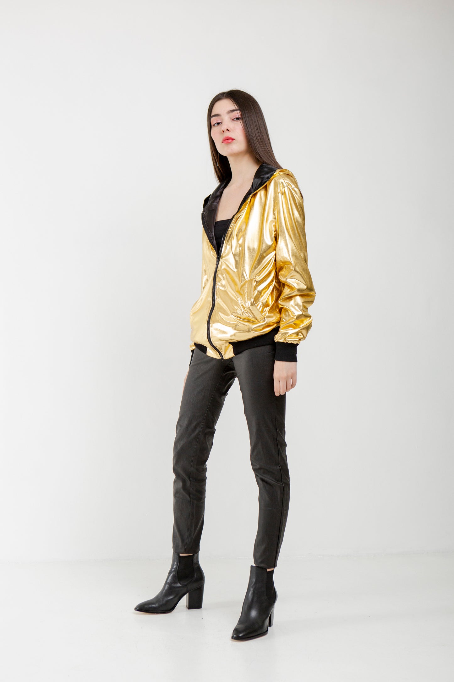 Gold Bomber Jacket