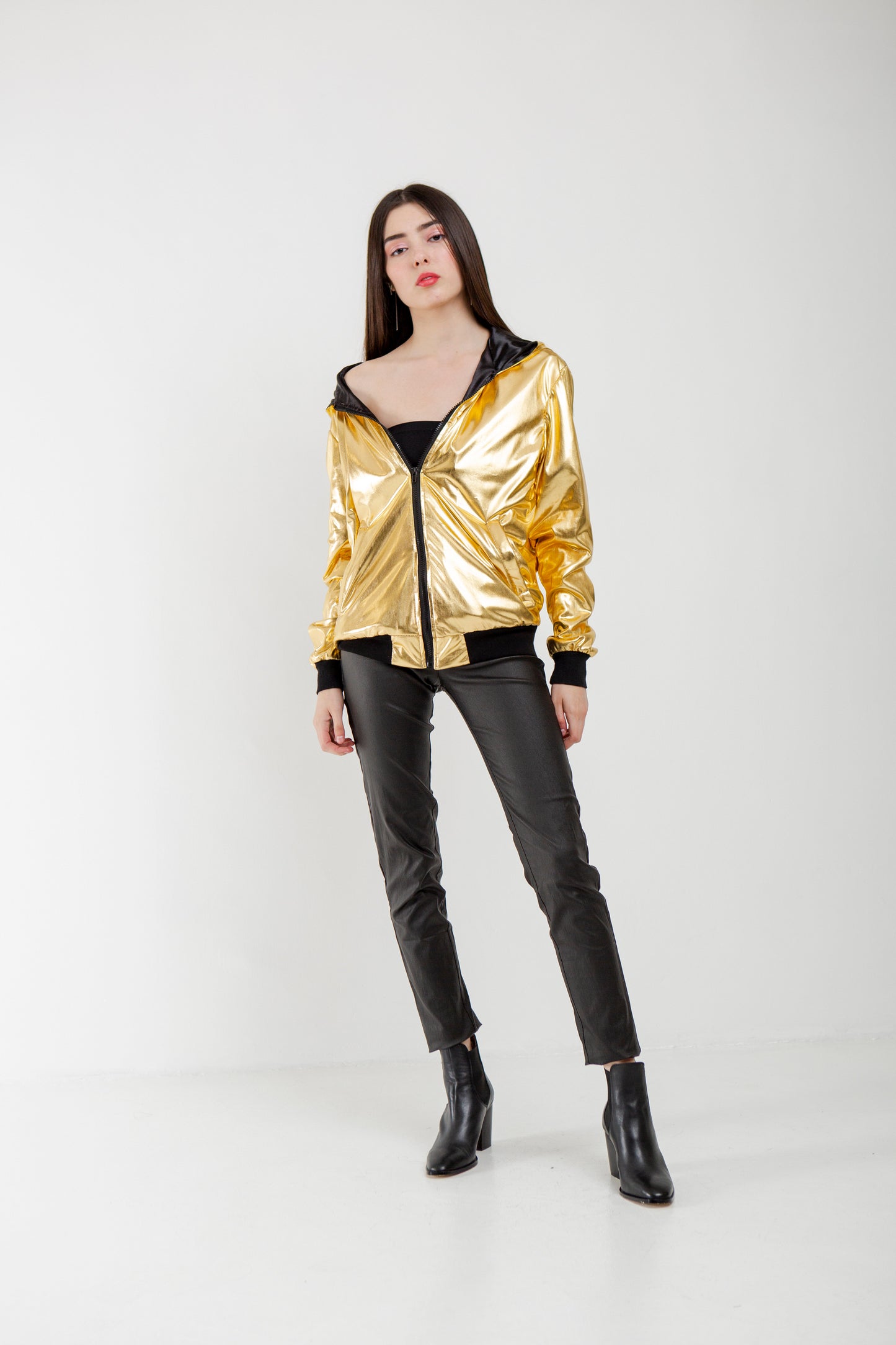 Gold Bomber Jacket