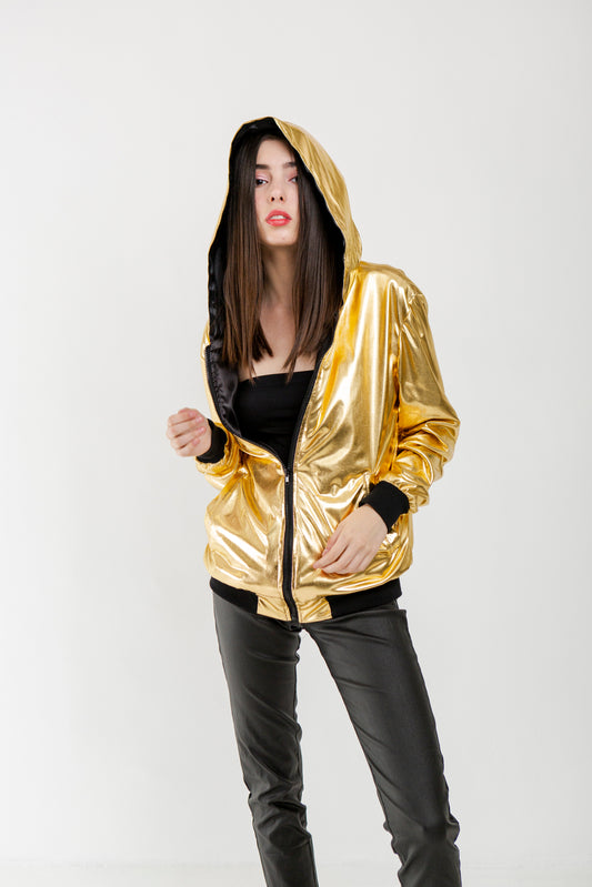 Gold Bomber Jacket